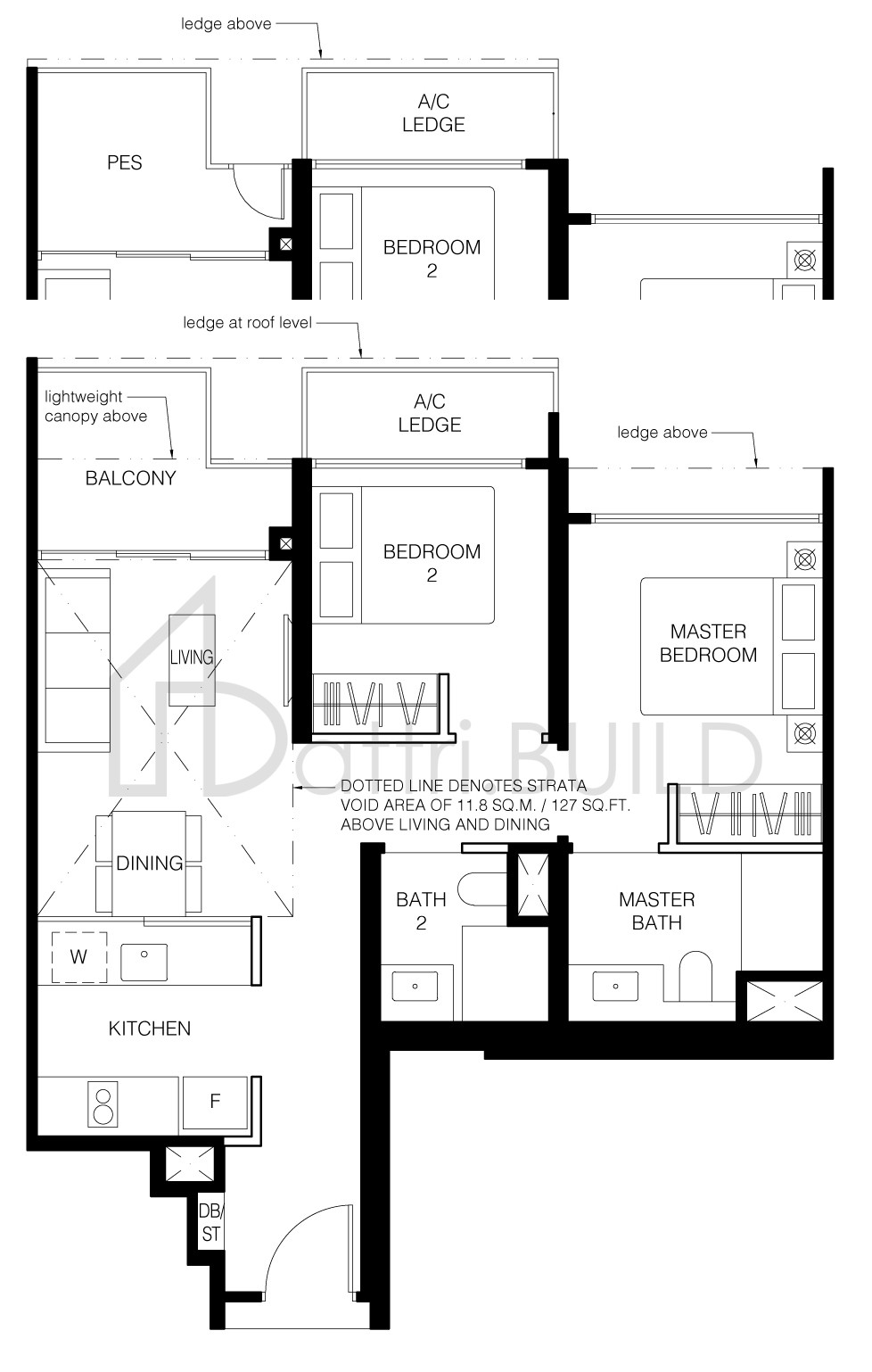 LE QUEST B3P floorplan (watermarked)