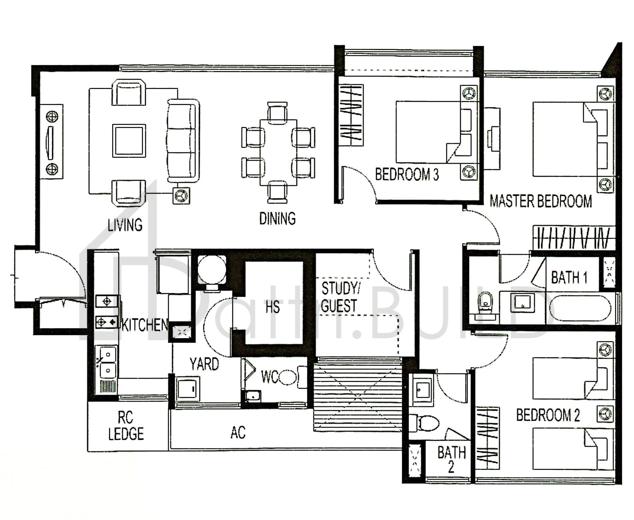 BELMOND GREEN D1a floorplan (watermarked)
