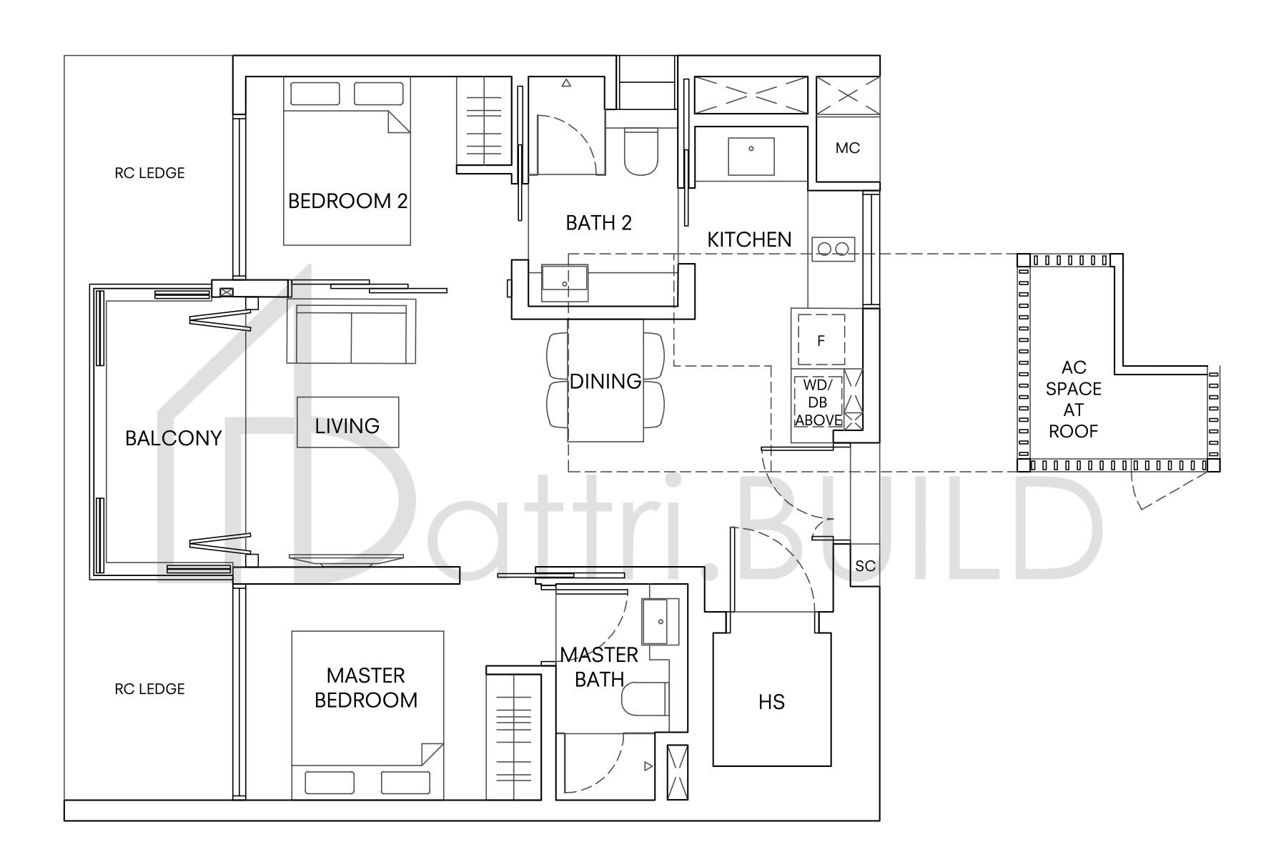 ONE HOLLAND VILLAGE RESIDENCES B11 floorplan (watermarked)