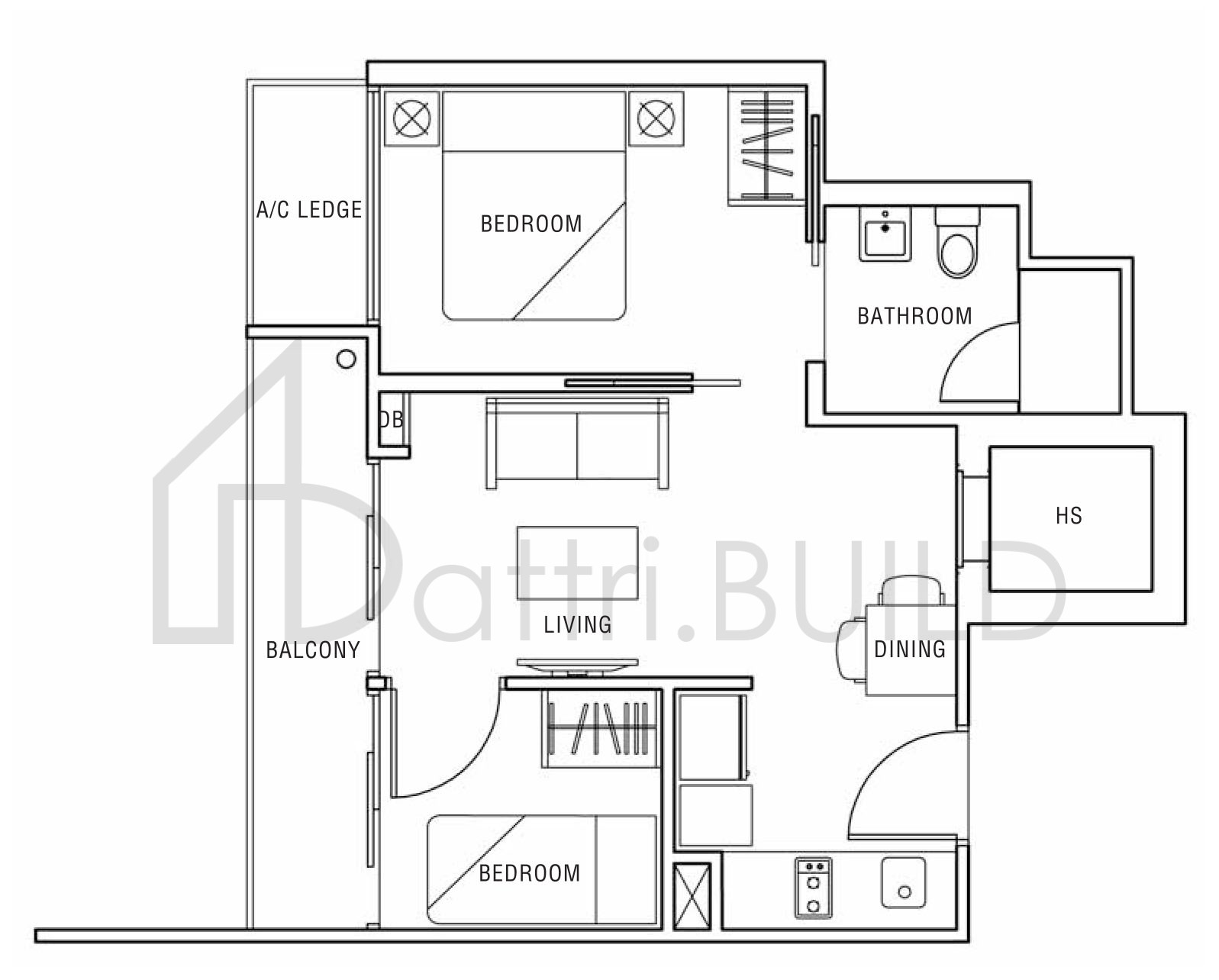 MELOSA B3 floorplan (watermarked)