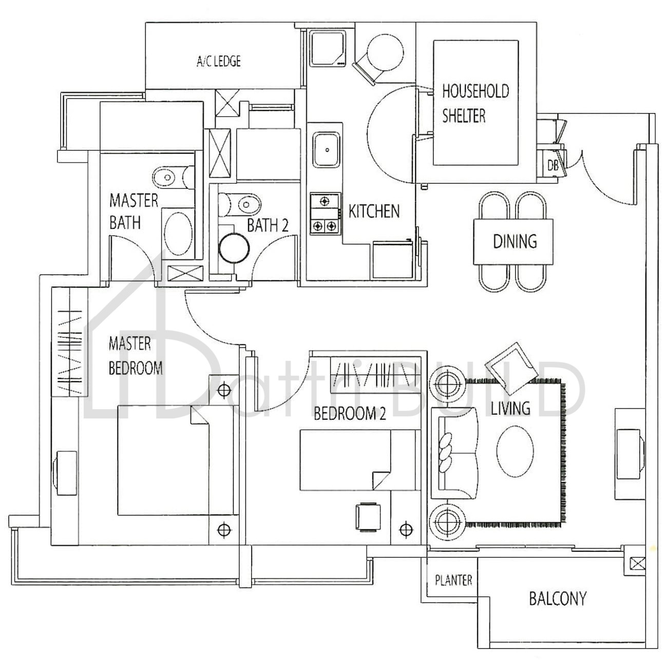 TANGERINE GROVE A1a floorplan (watermarked)