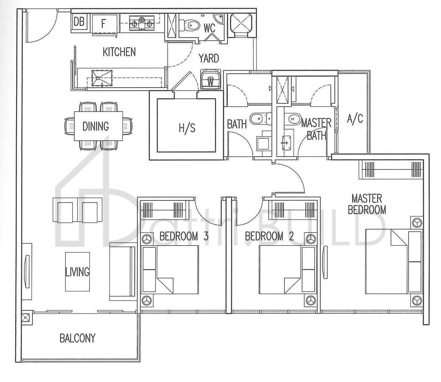 MY MANHATTAN C1 floorplan (watermarked)