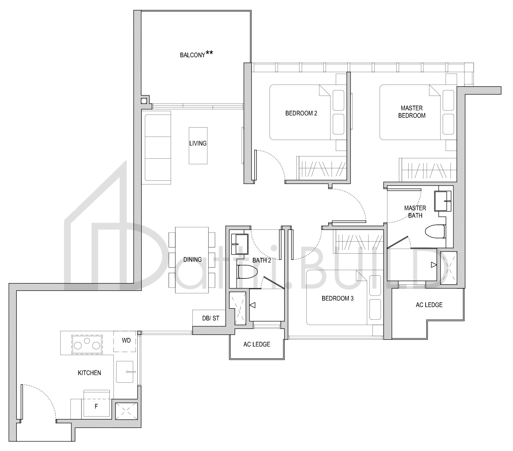 AFFINITY AT SERANGOON C2(b) floorplan (watermarked)