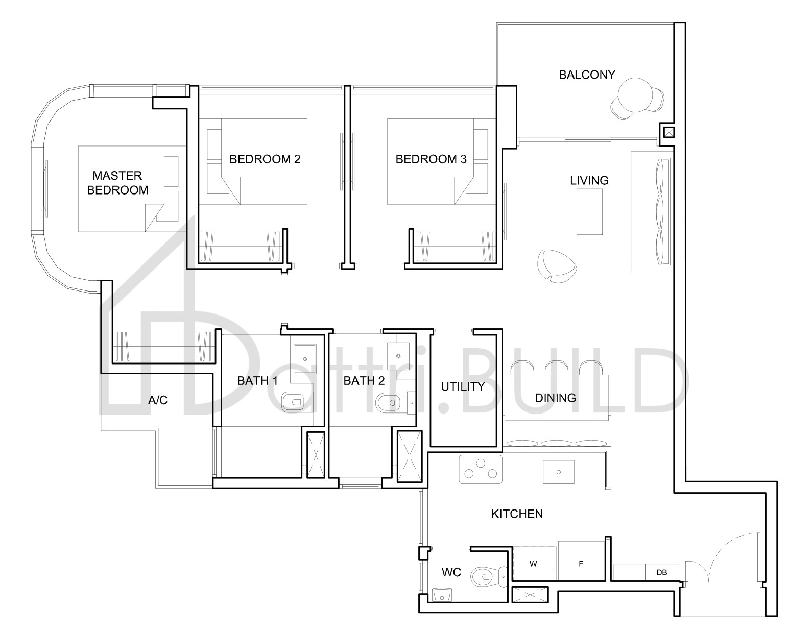 HIGH PARK RESIDENCES 3D2 floorplan (watermarked)