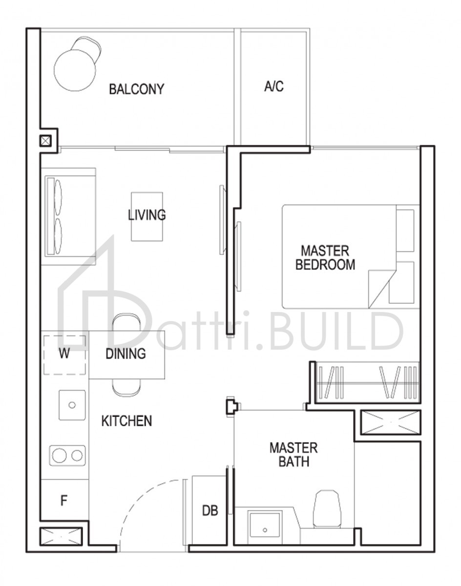 GRANDEUR PARK RESIDENCES 1b1 floorplan (watermarked)