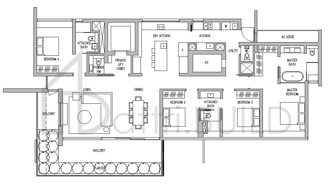 LEEDON RESIDENCE 4B-H floorplan (watermarked)