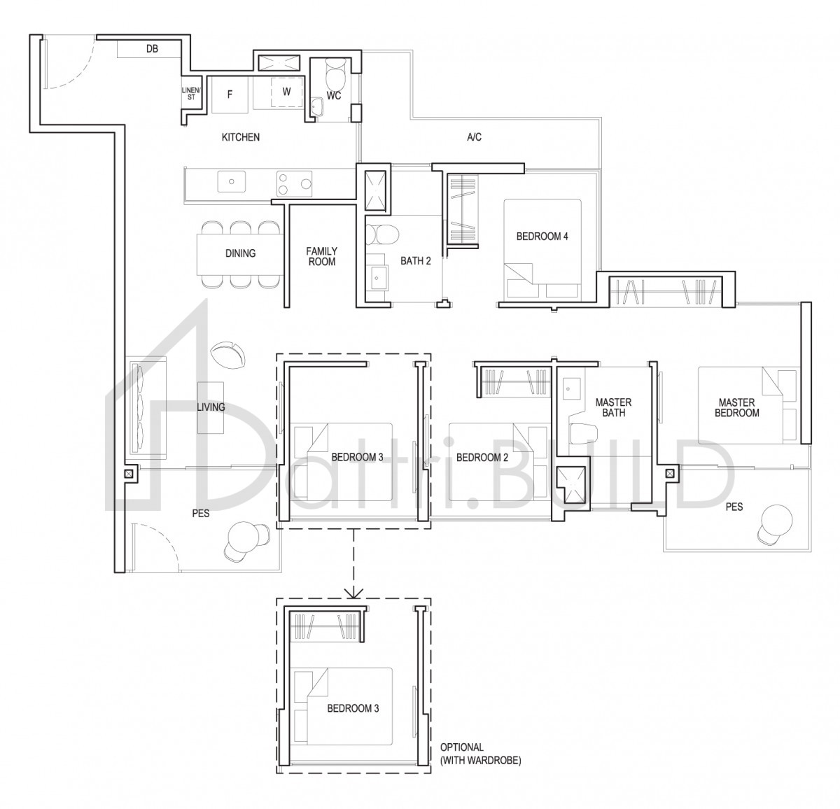 GRANDEUR PARK RESIDENCES 4c1-g floorplan (watermarked)