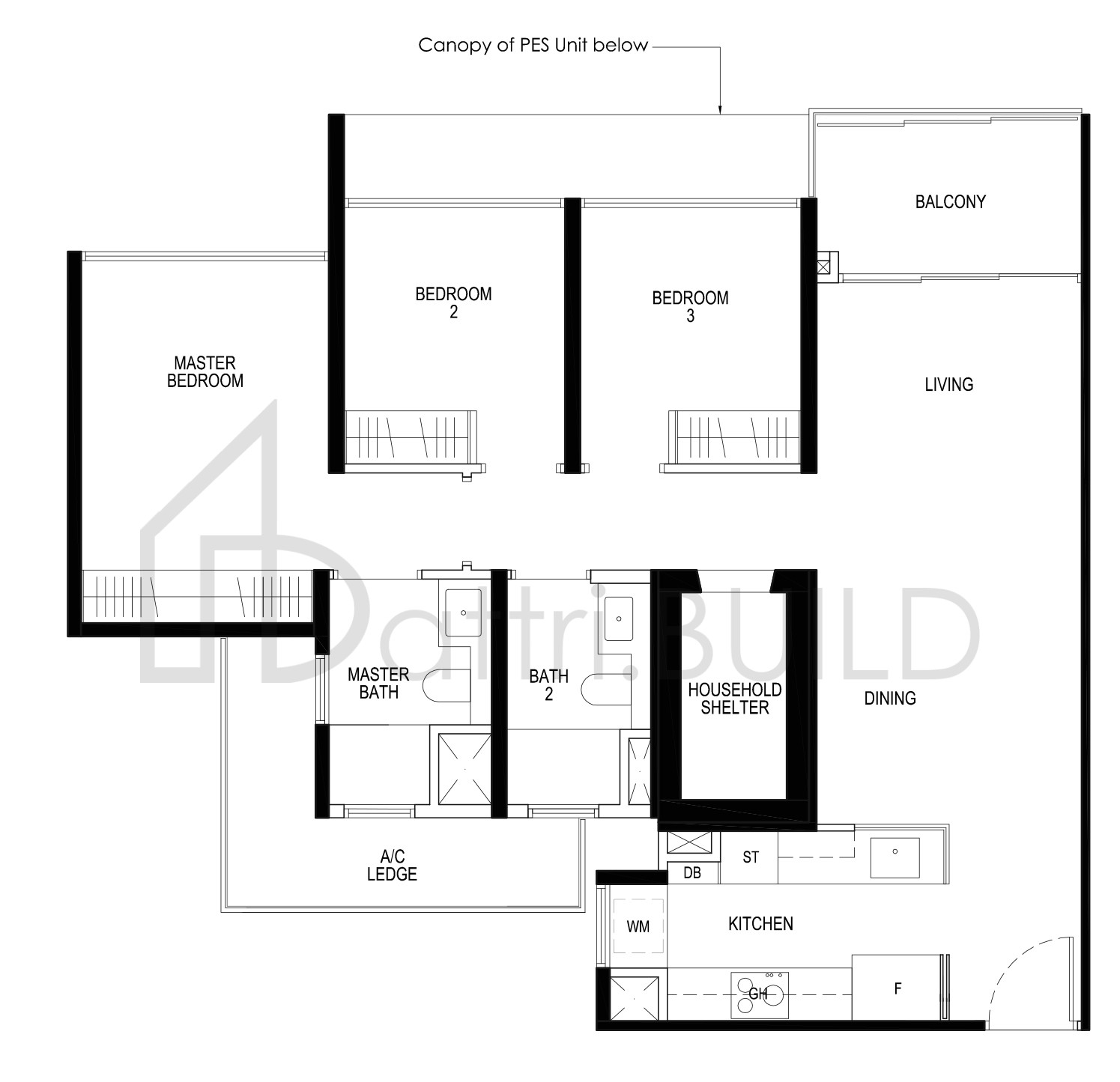 DAINTREE RESIDENCE C2 floorplan (watermarked)