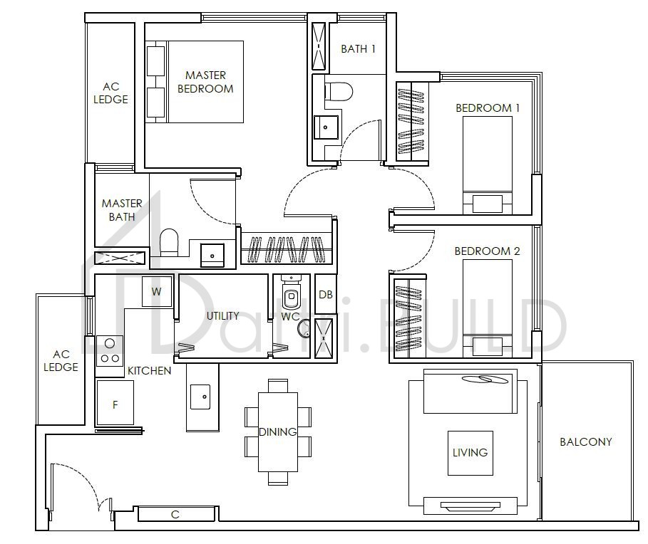 HIGHLINE RESIDENCES C4 floorplan (watermarked)