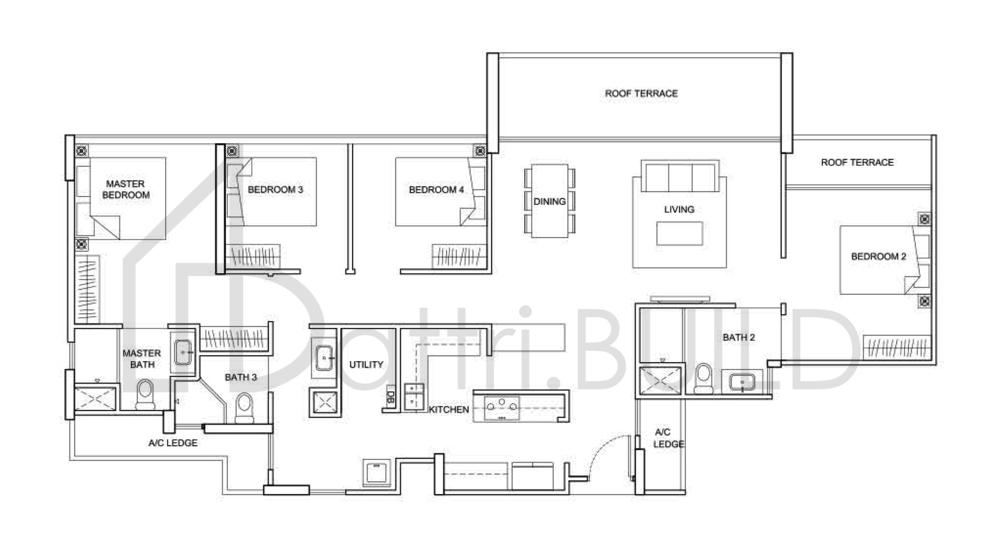 THE SANTORINI PH3 floorplan (watermarked)
