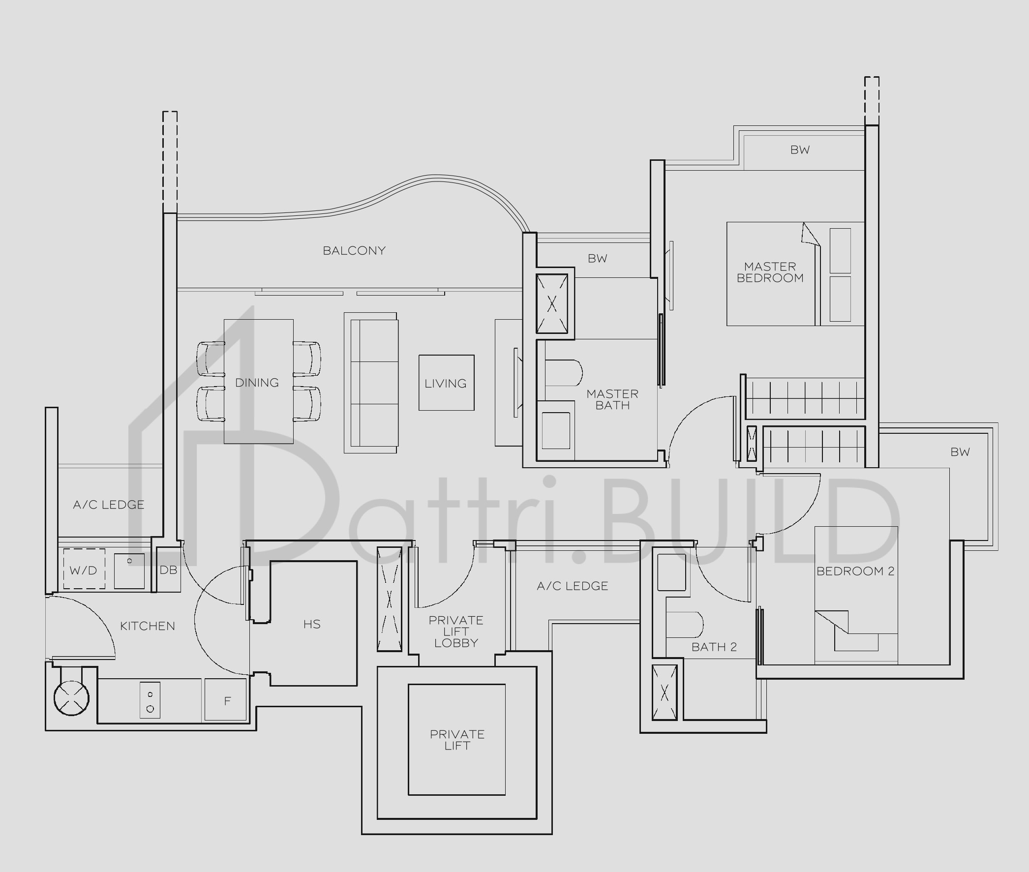 THE MEYERISE A1 floorplan (watermarked)