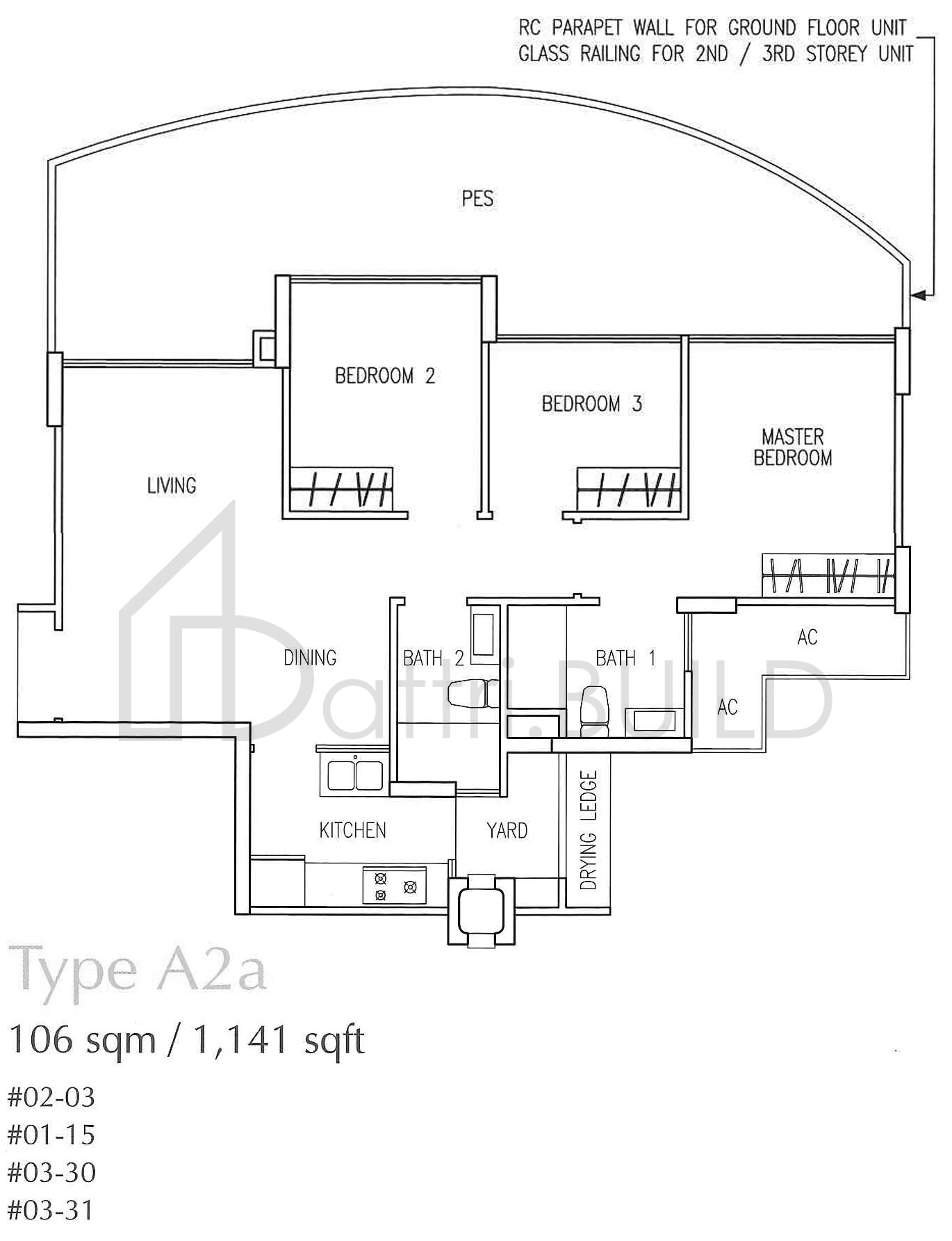 THE TAMPINES TRILLIANT A2a floorplan (watermarked)