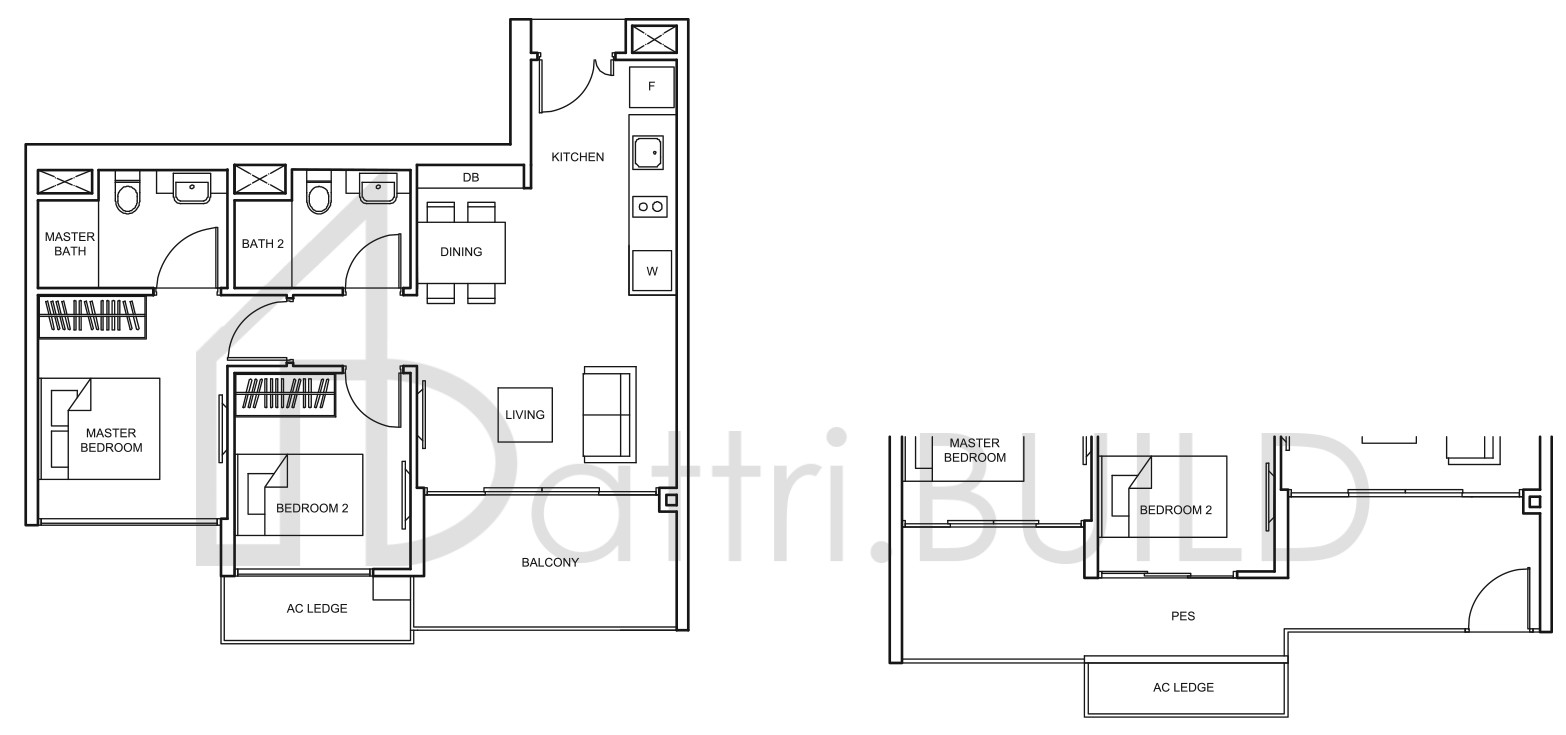 THE GLADES B7-P floorplan (watermarked)