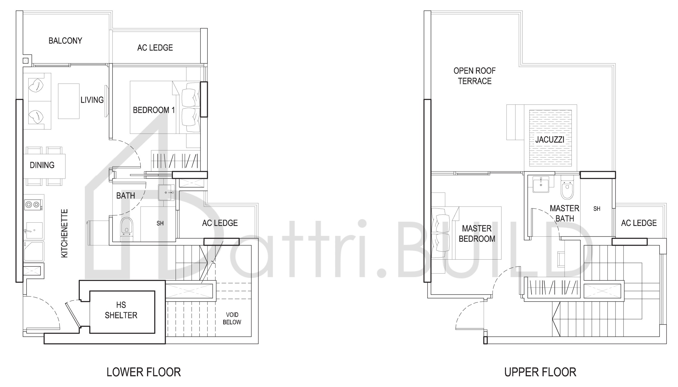 URBAN VISTA 4B1 floorplan (watermarked)