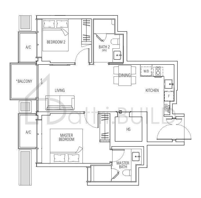 JERVOIS MANSION B3 floorplan (watermarked)