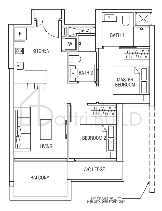 ALEX RESIDENCES B1a floorplan (watermarked)