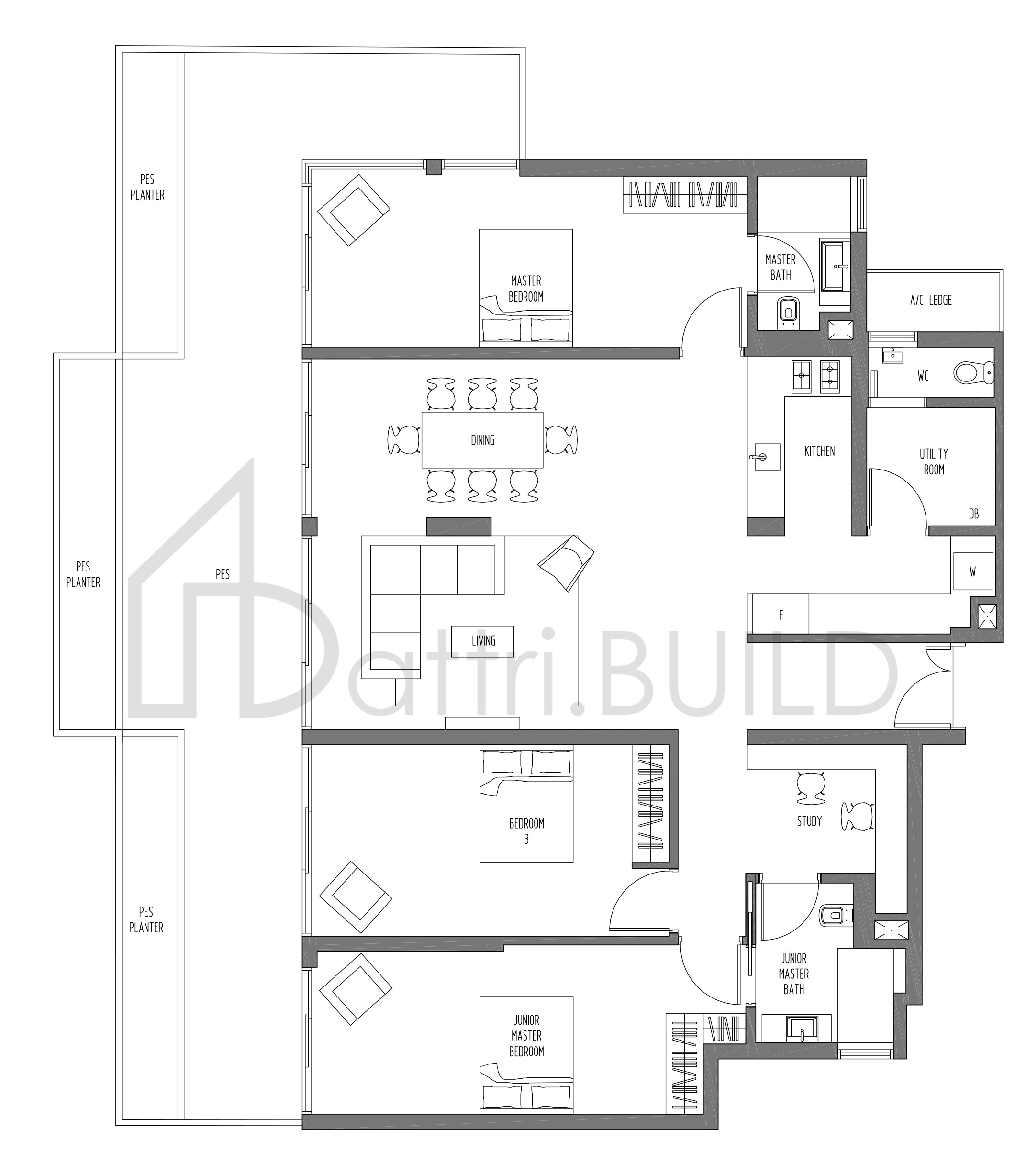 SENNETT RESIDENCE C10SG floorplan (watermarked)