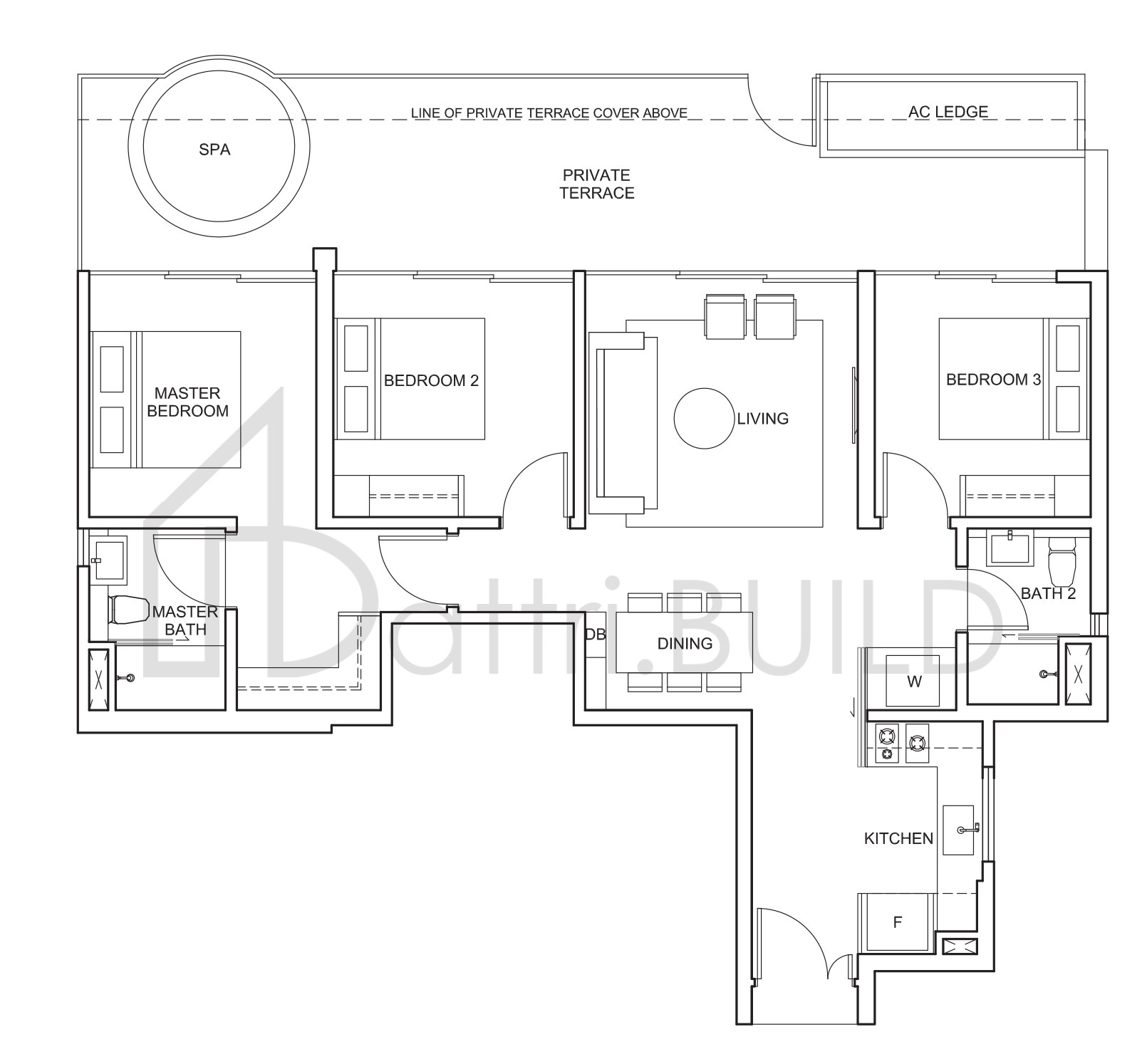 THE VENUE RESIDENCES CP1 floorplan (watermarked)