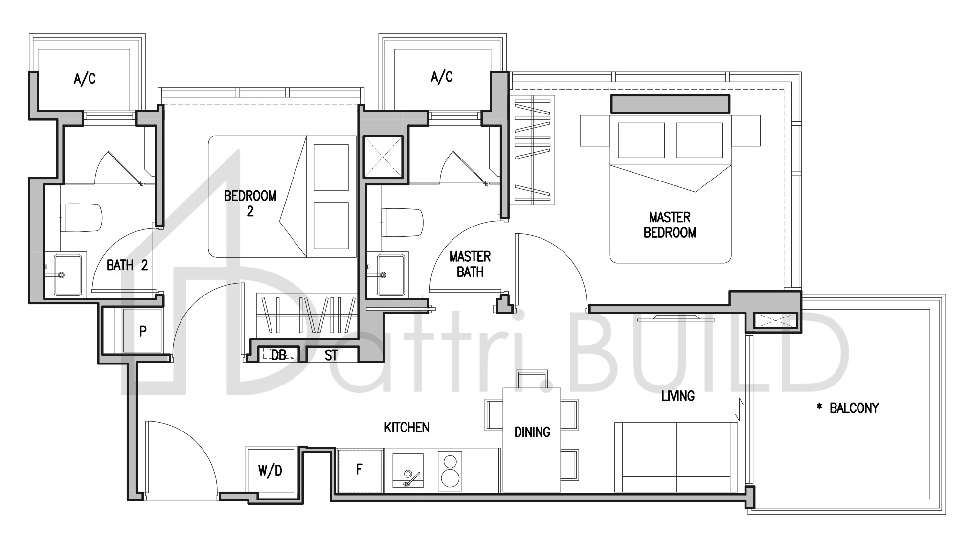 RV ALTITUDE B3 floorplan (watermarked)