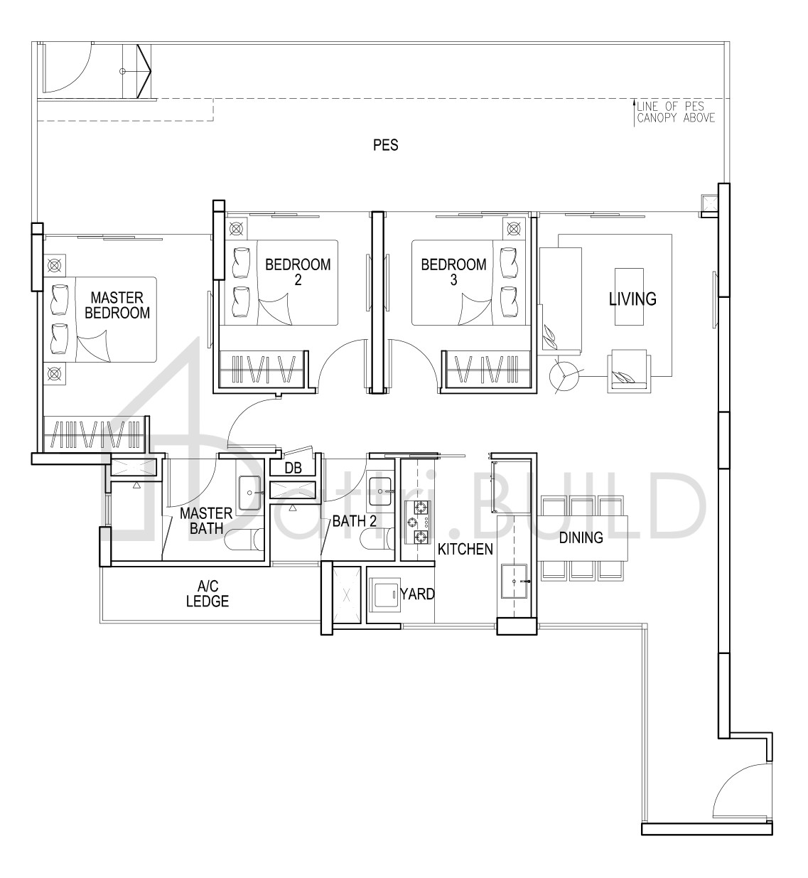 FLO RESIDENCE B1cp floorplan (watermarked)