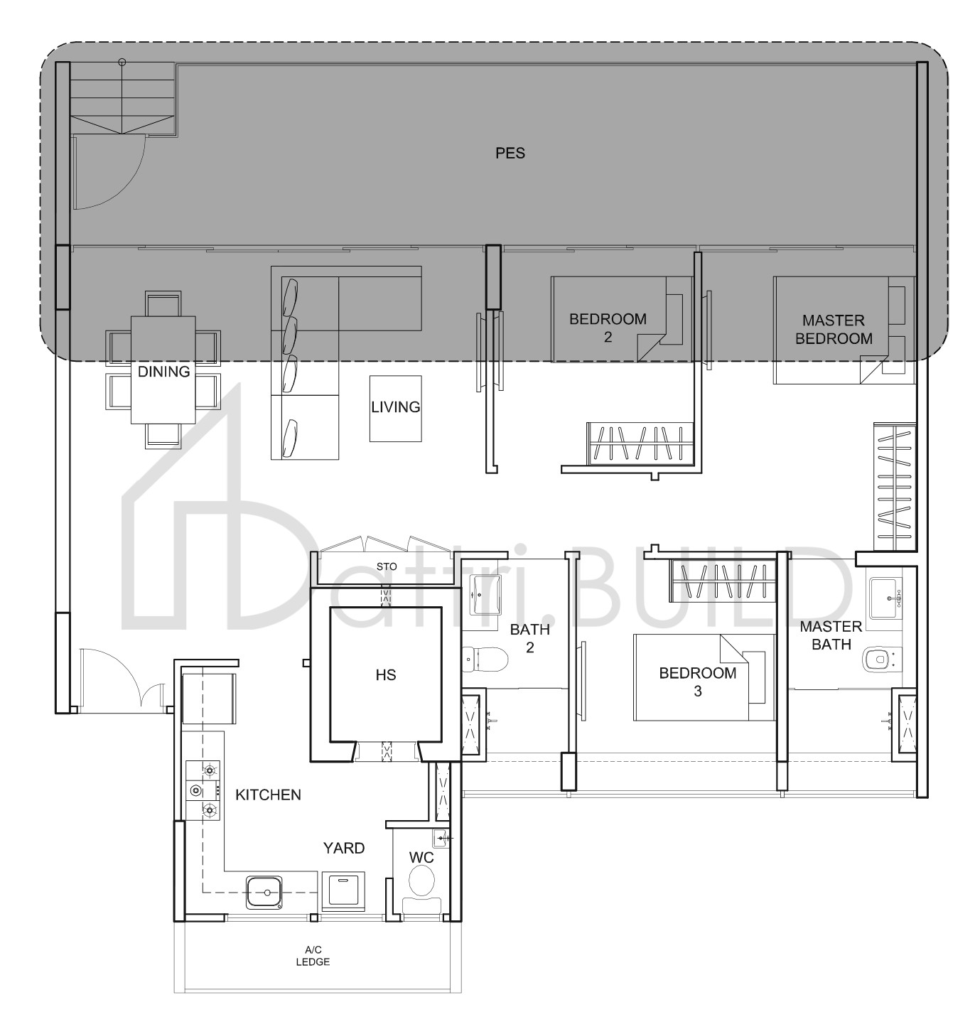 UBER 388 C1-P floorplan (watermarked)