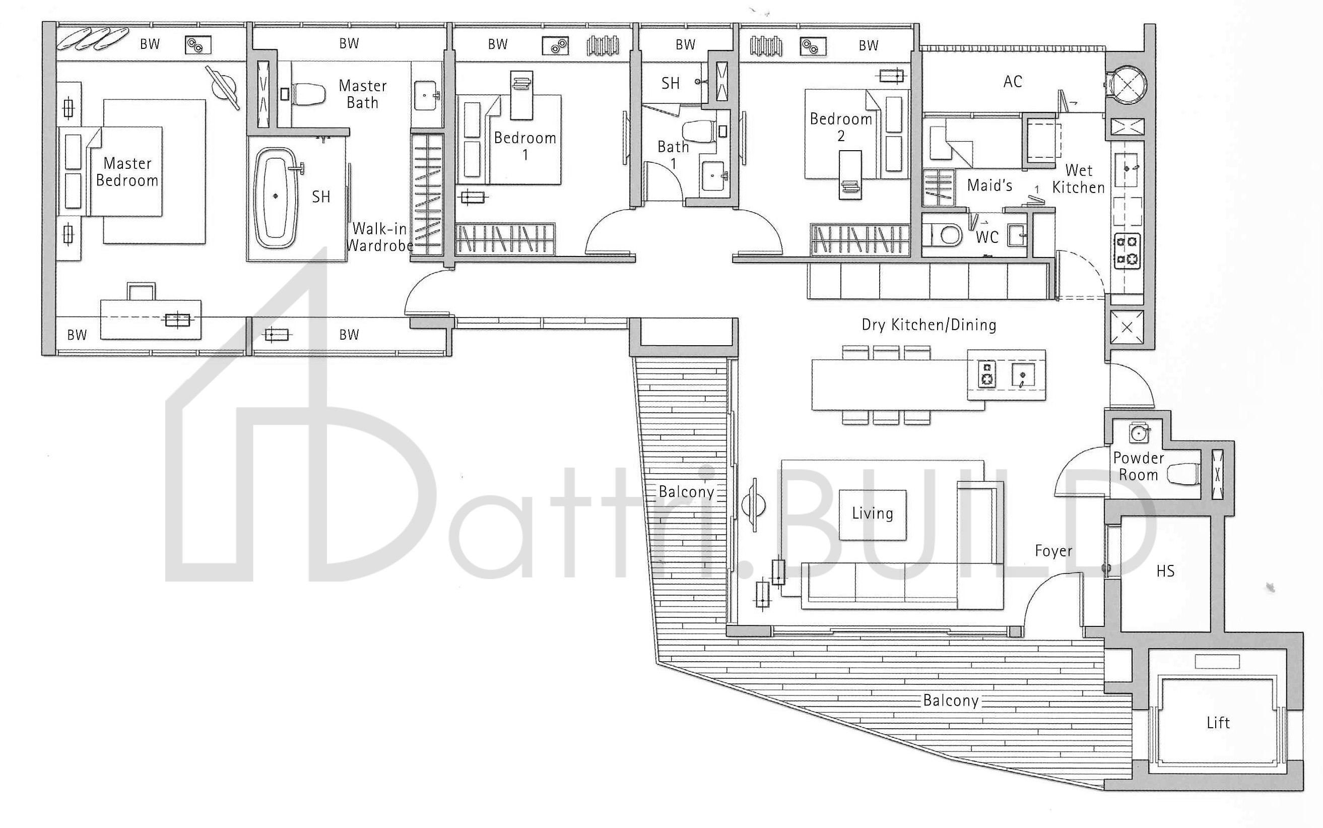 THE HOLLAND COLLECTION C6 floorplan (watermarked)