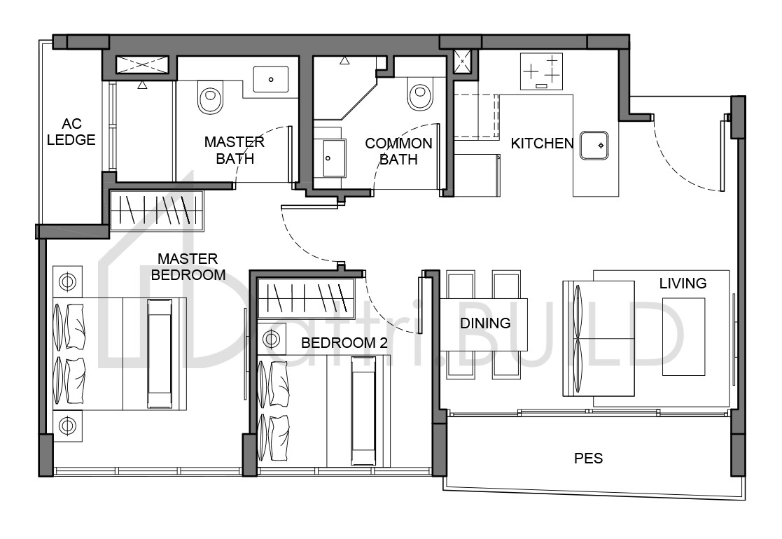 THE ENCLAVE . HOLLAND B1 floorplan (watermarked)