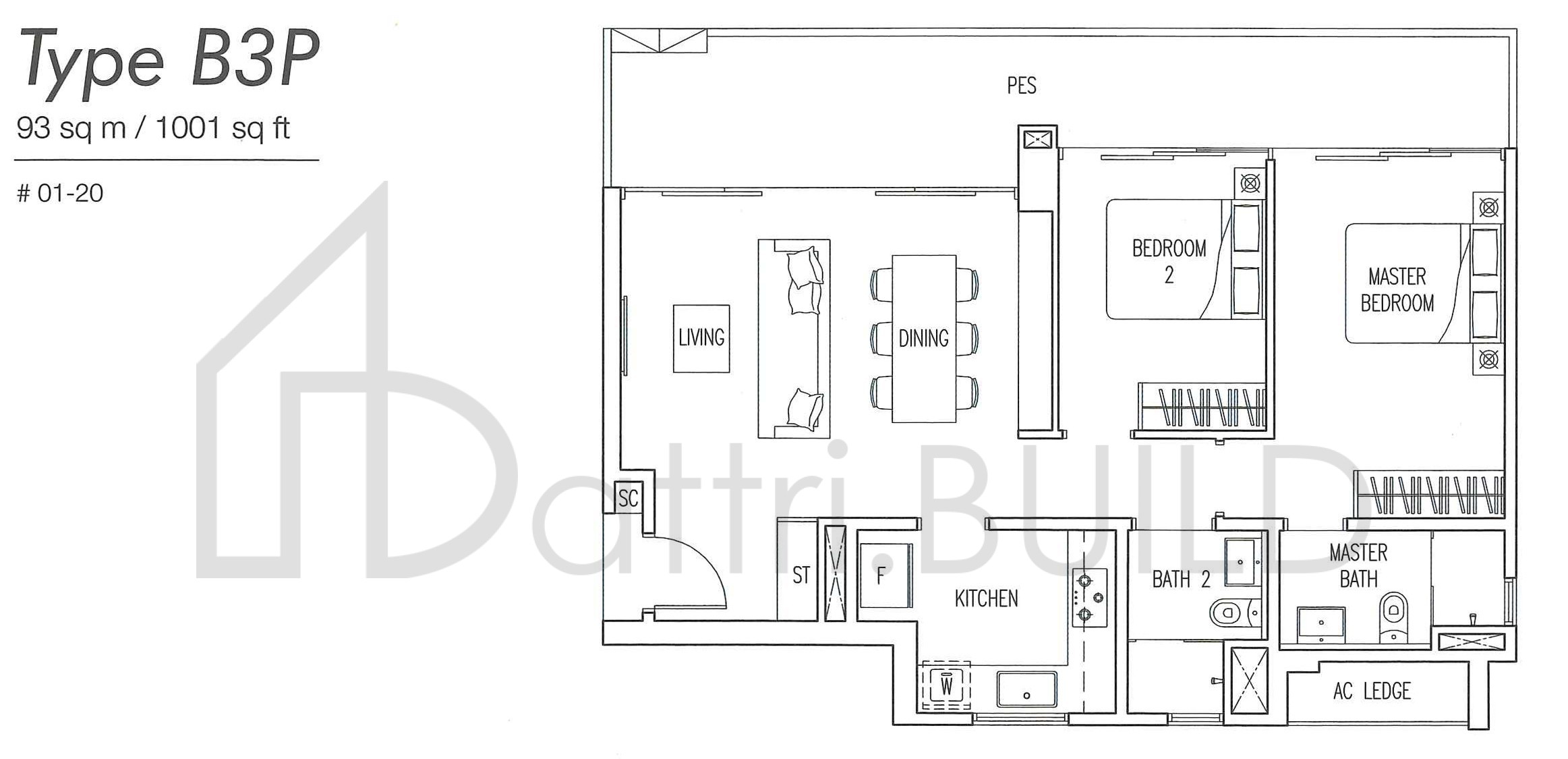 BOATHOUSE RESIDENCES B3P floorplan (watermarked)