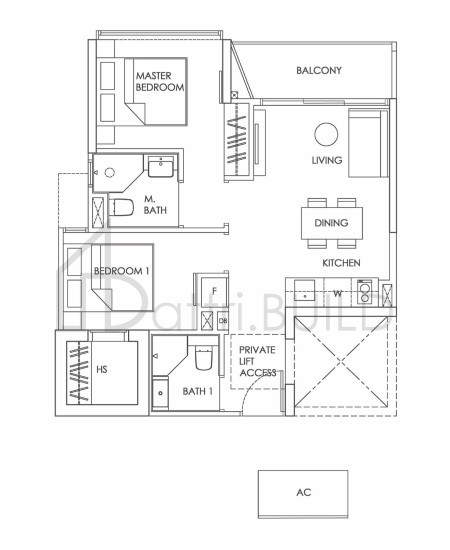 MOOI RESIDENCES B1 floorplan (watermarked)