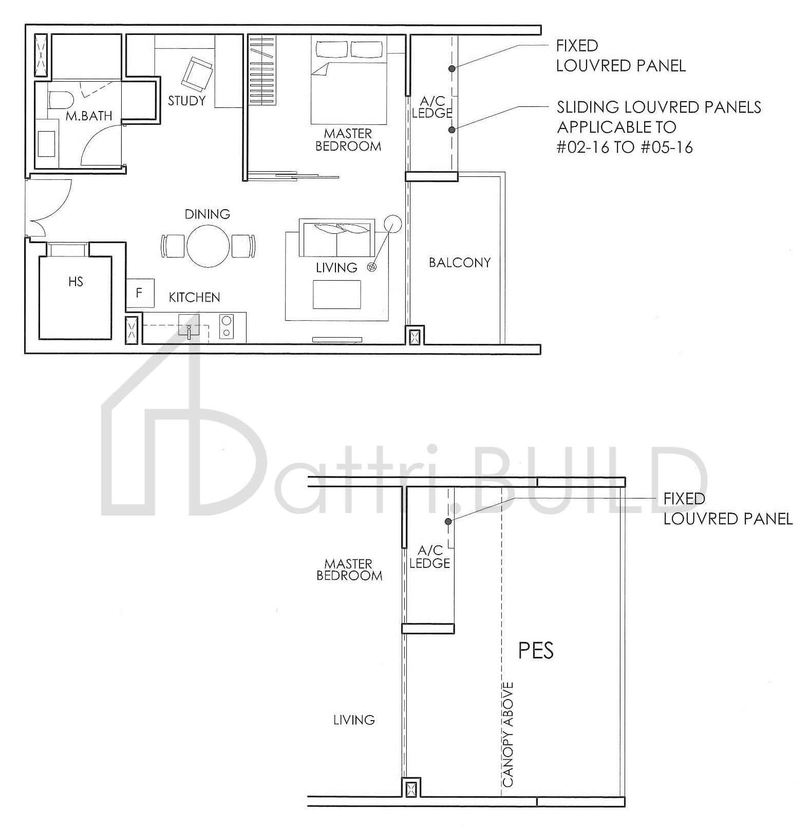 THE GLYNDEBOURNE A1-1 floorplan (watermarked)