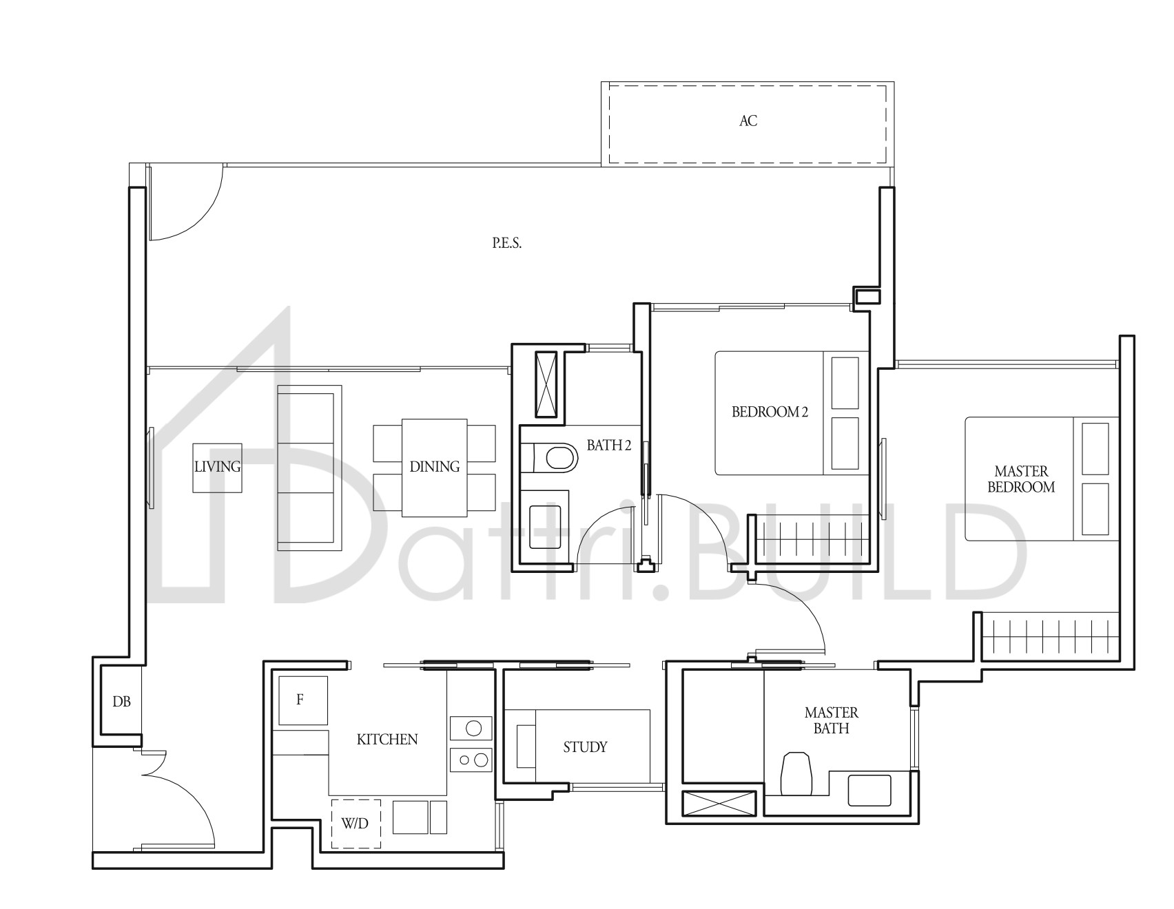 BARTLEY RIDGE (2+1)e1 floorplan (watermarked)