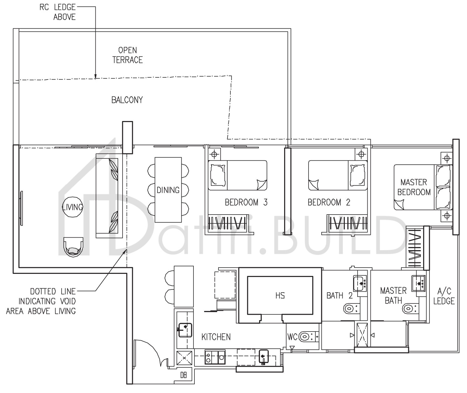 THE TRILINQ C3-P floorplan (watermarked)