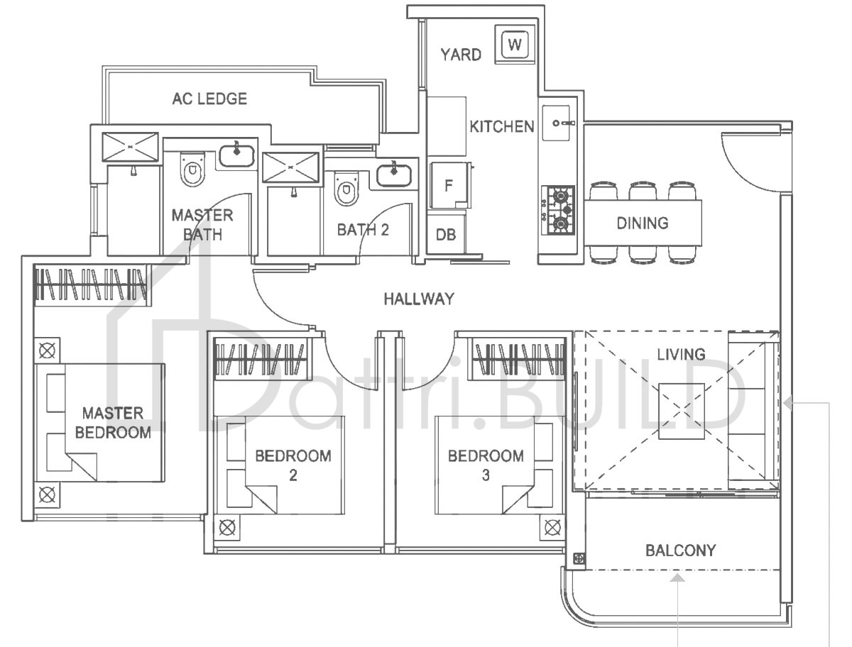 HUNDRED PALMS RESIDENCES C1-PH floorplan (watermarked)