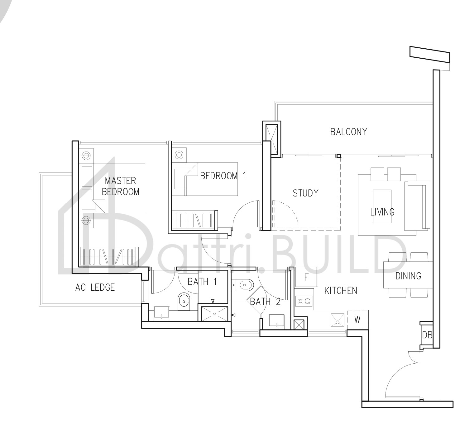 EIGHT RIVERSUITES C1a floorplan (watermarked)