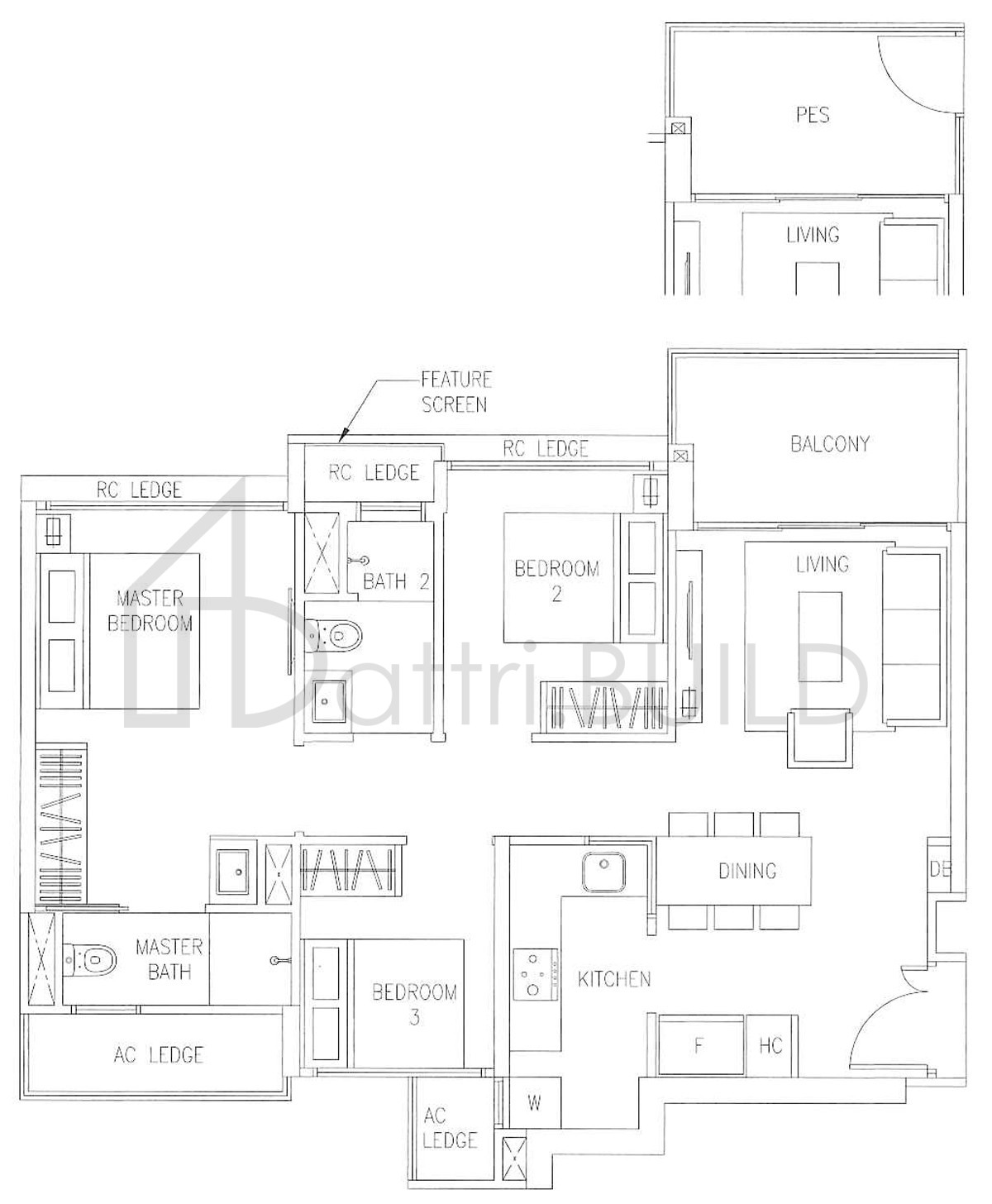 THE VISIONAIRE C2P floorplan (watermarked)