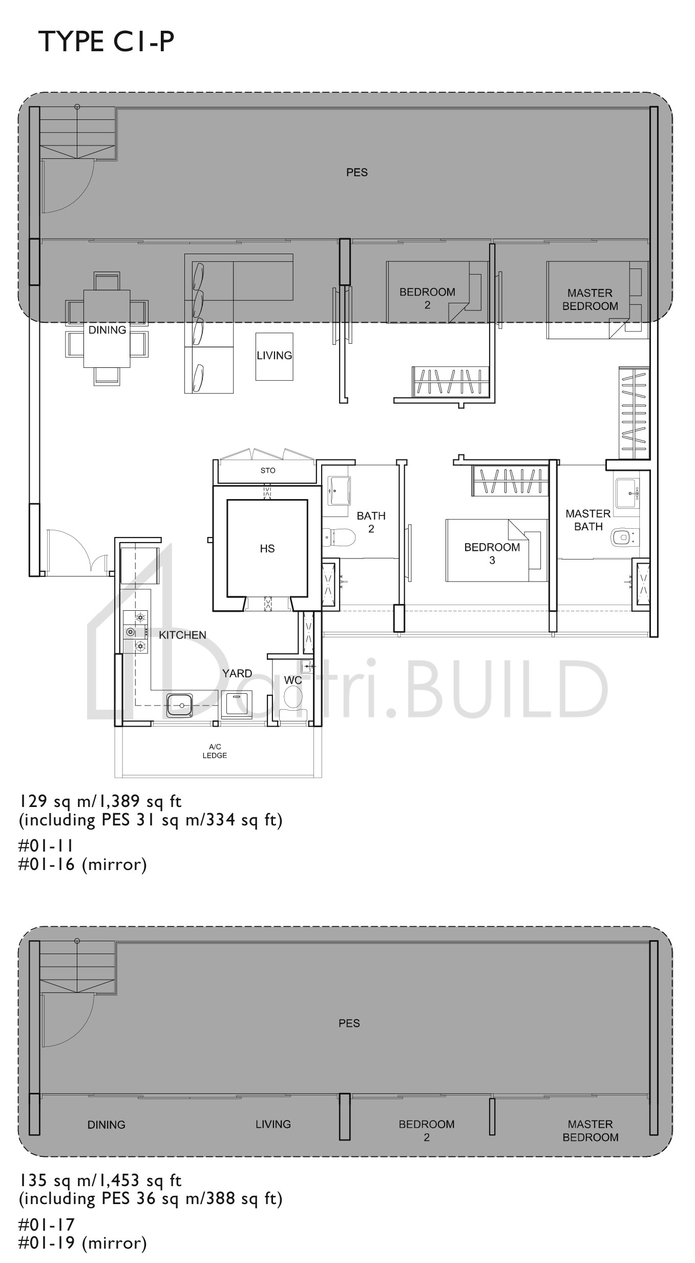 UBER 388 C1-P floorplan (watermarked)