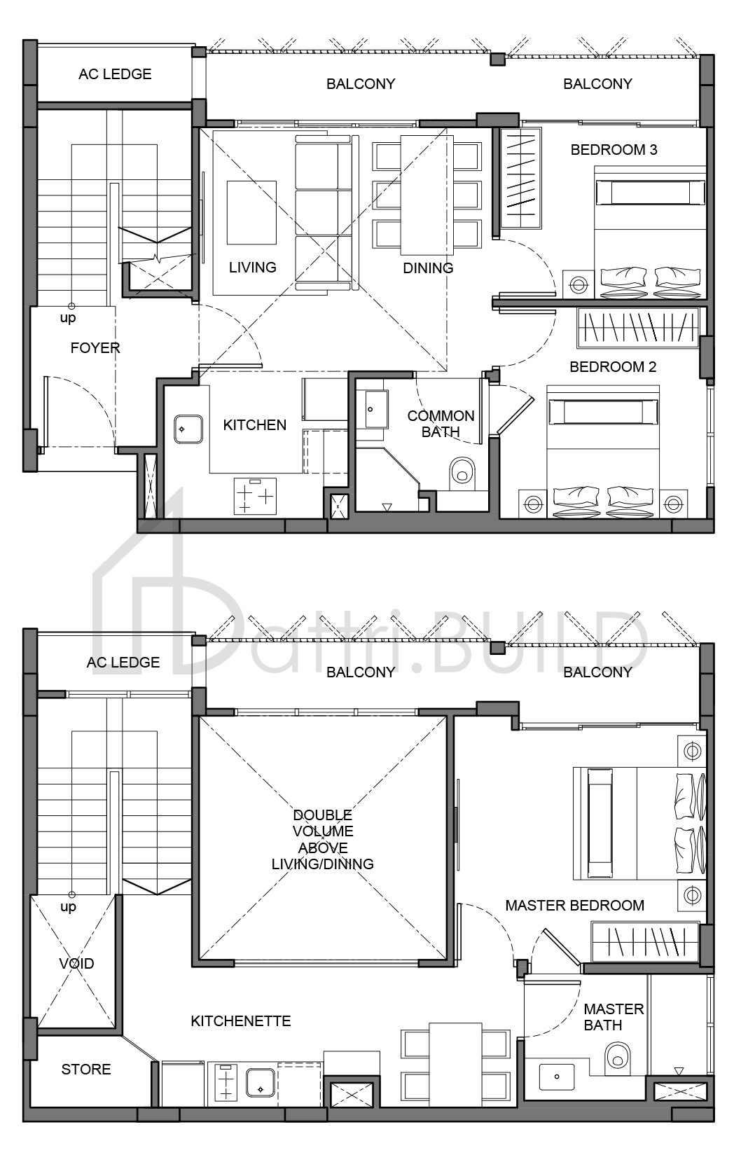 THE ENCLAVE . HOLLAND E1 floorplan (watermarked)