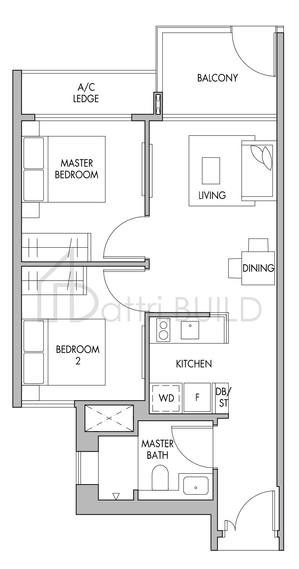THE TRE VER B3P floorplan (watermarked)