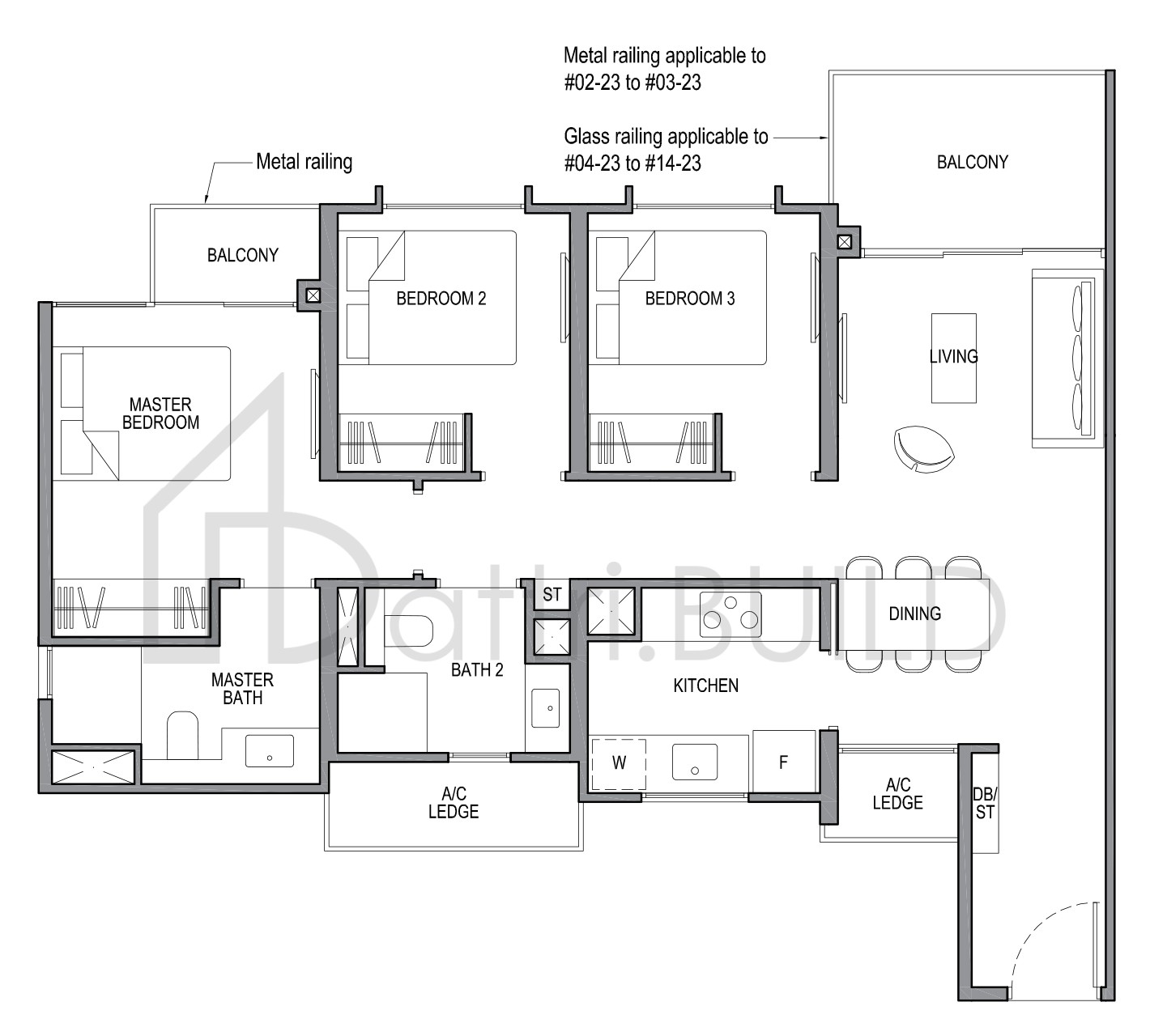 PARK COLONIAL 3C1 floorplan (watermarked)