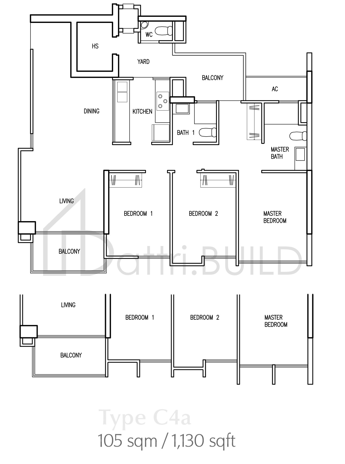 PARC VERA C4a floorplan (watermarked)
