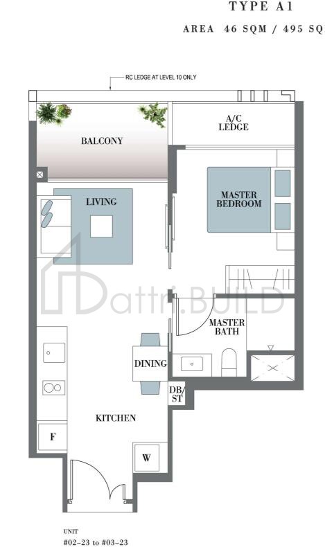 BOTANIQUE AT BARTLEY A1 floorplan (watermarked)