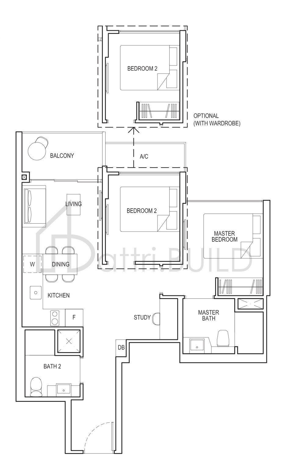 GRANDEUR PARK RESIDENCES 2S1 floorplan (watermarked)