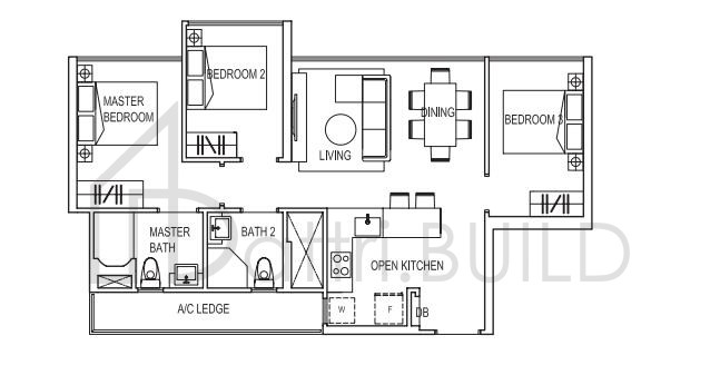 SYMPHONY SUITES B2a floorplan (watermarked)