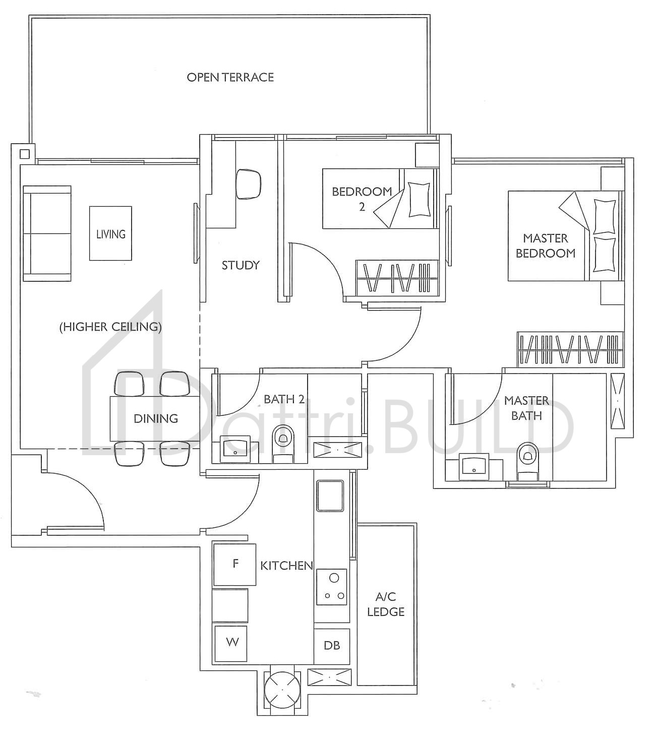 THE LUXURIE BS1L floorplan (watermarked)