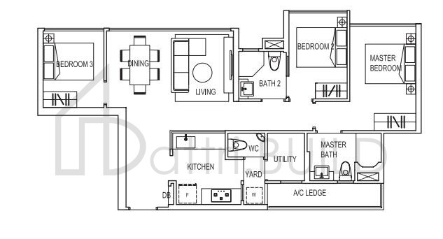 SYMPHONY SUITES C1 floorplan (watermarked)