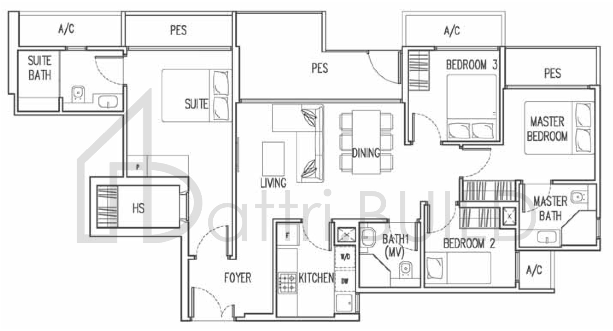 TRILIVE D1-G floorplan (watermarked)
