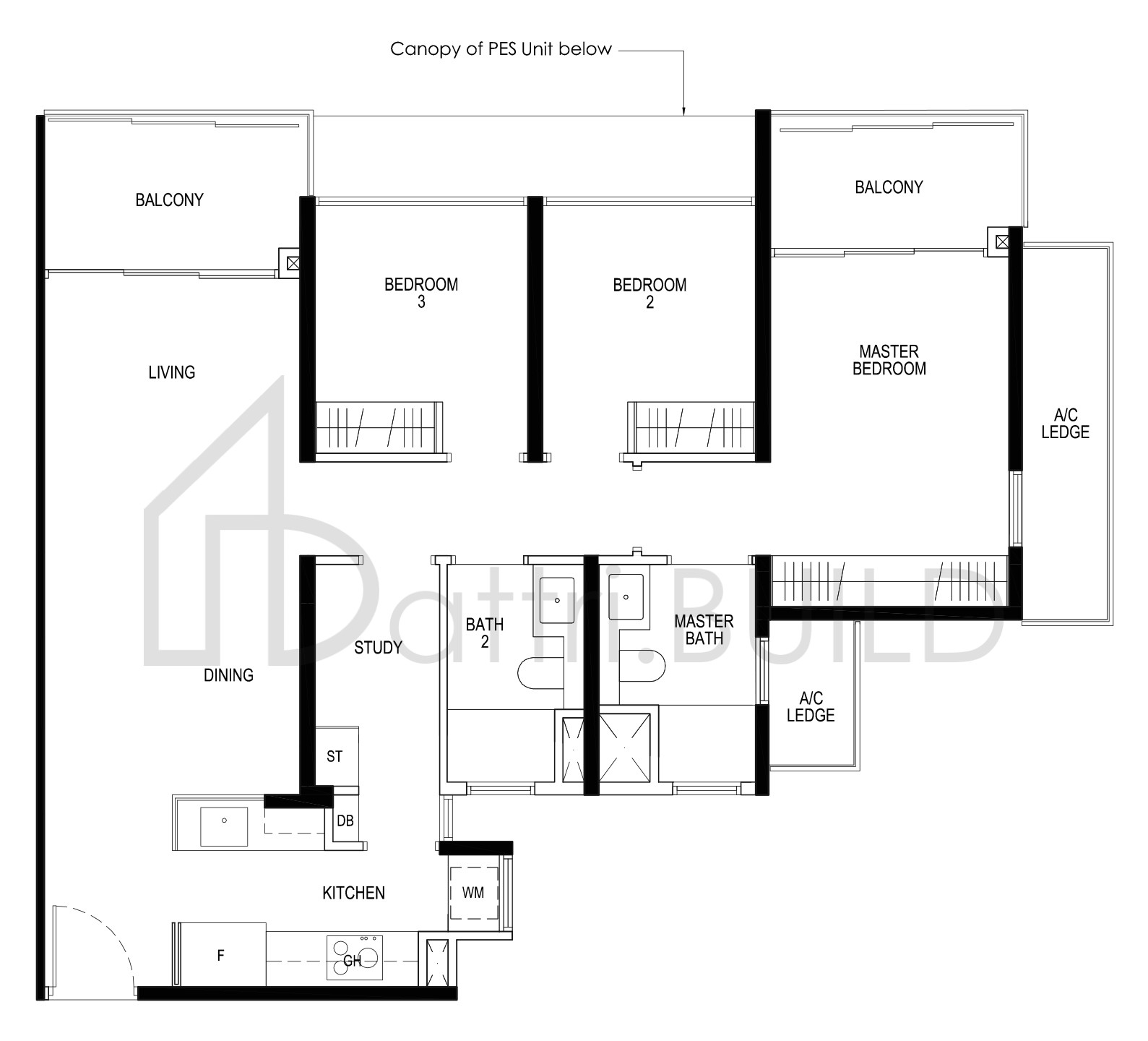 DAINTREE RESIDENCE C1b floorplan (watermarked)