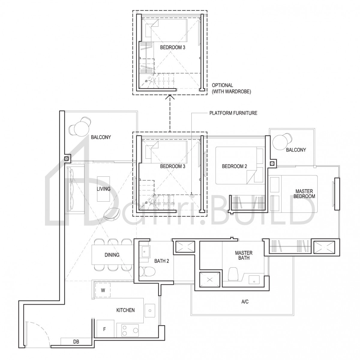 GRANDEUR PARK RESIDENCES 3c1a-ph floorplan (watermarked)