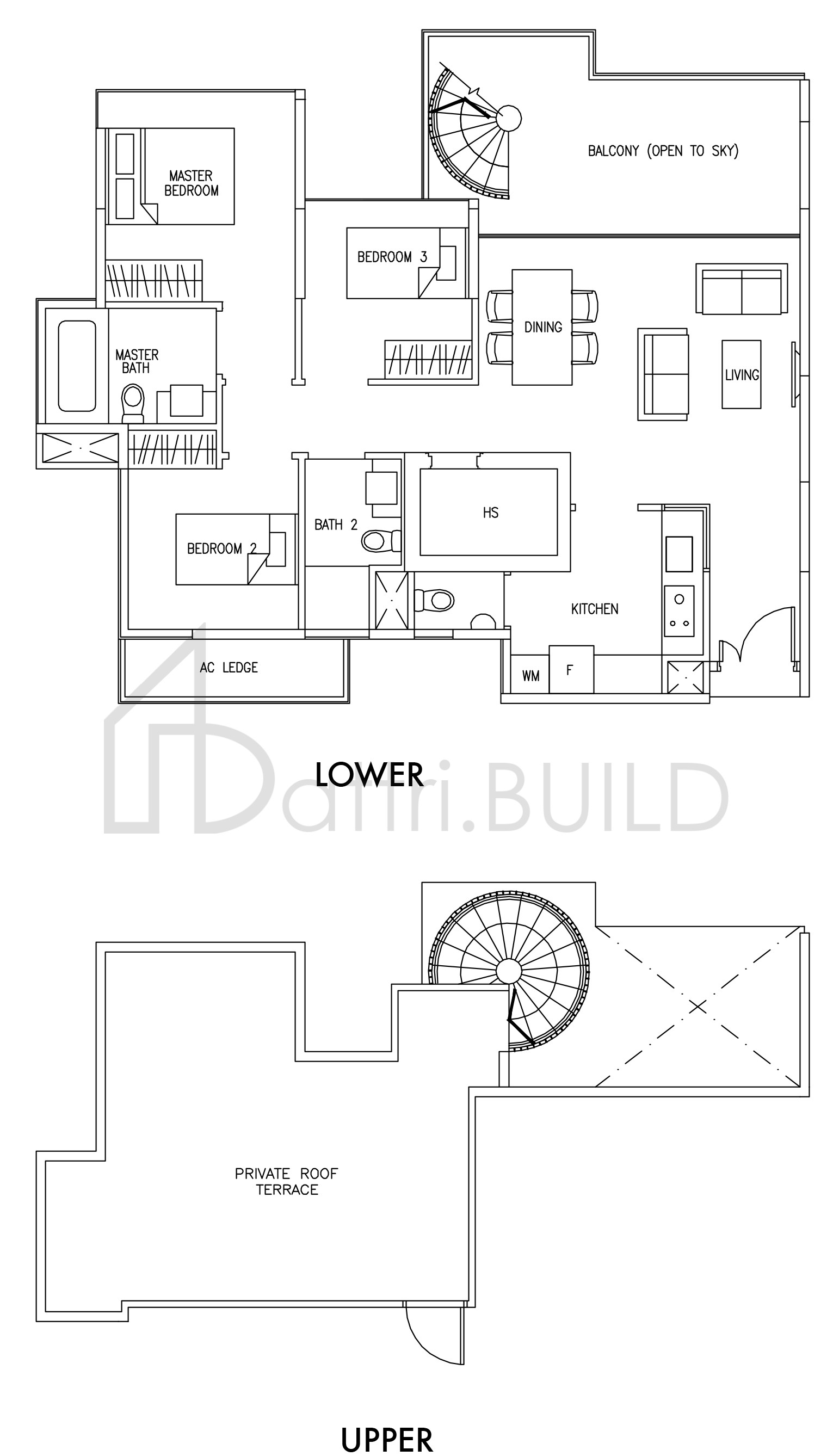 AUSTVILLE RESIDENCES B3T floorplan (watermarked)