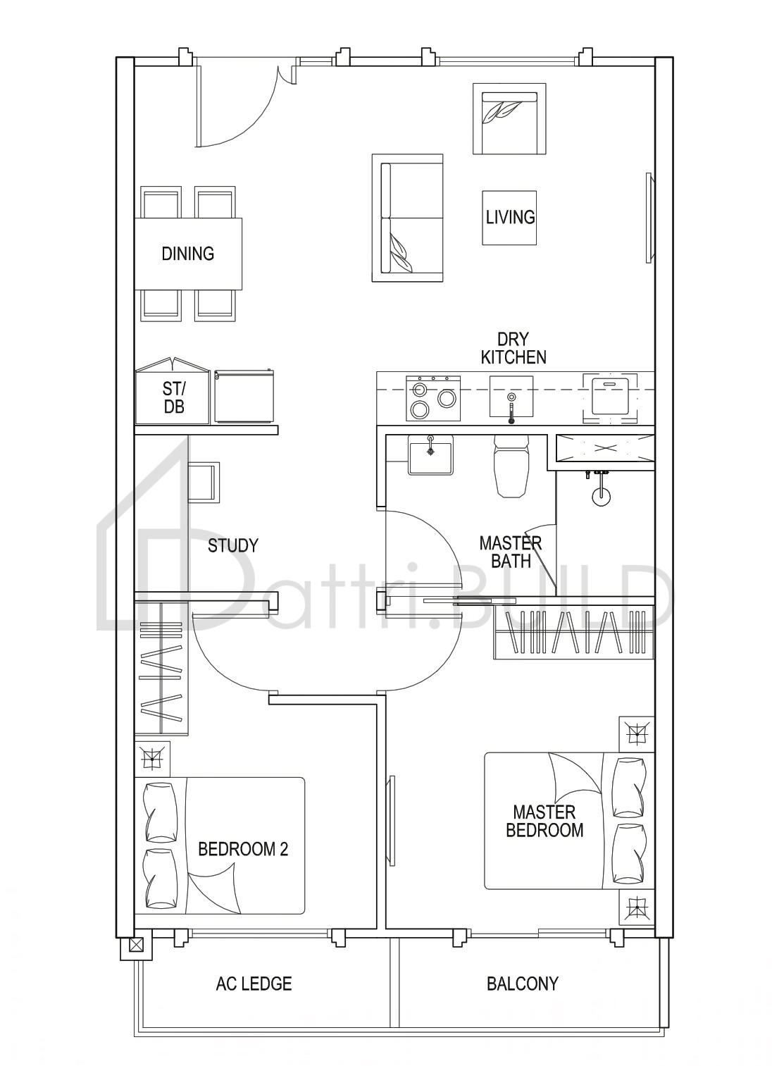 SANT RITZ RH2 floorplan (watermarked)